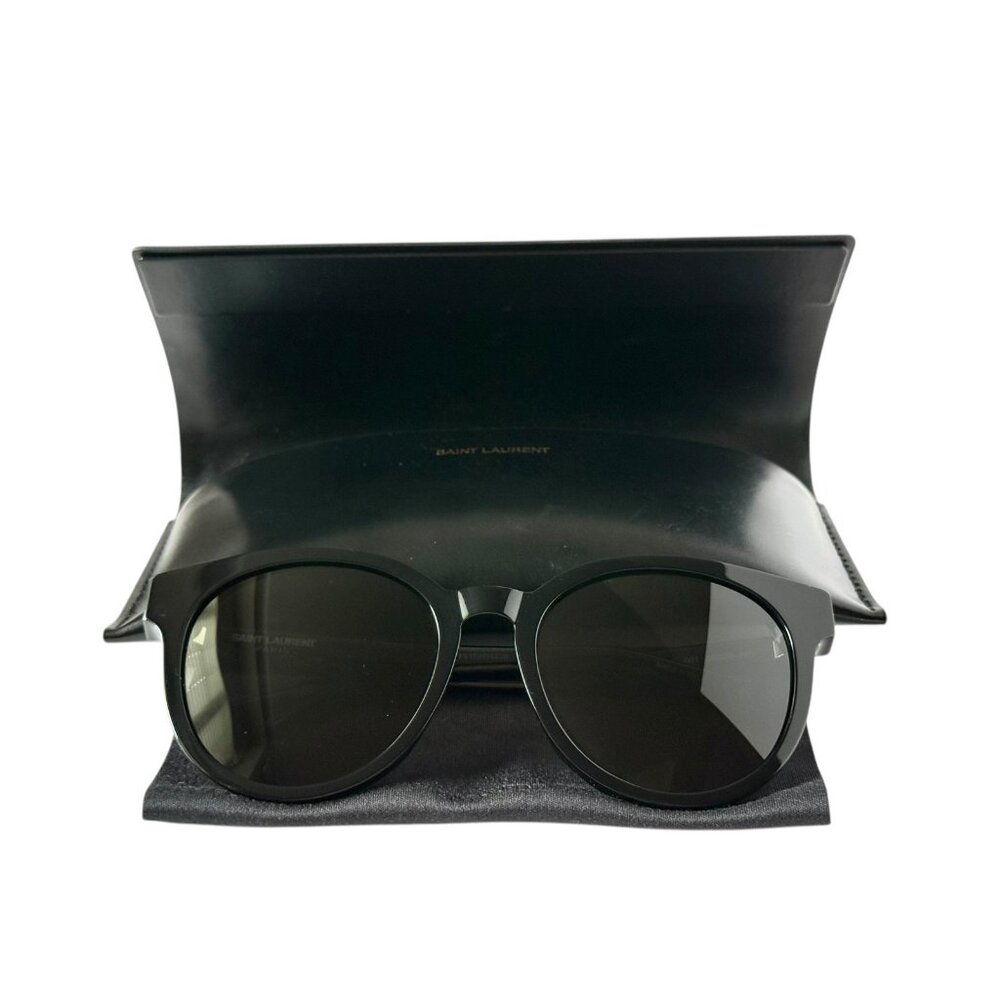 Saint Lauren Paris SL M25/K 001 Black Sunglasses 58mm Handmade in Italy Unisex - Picture 1 of 15